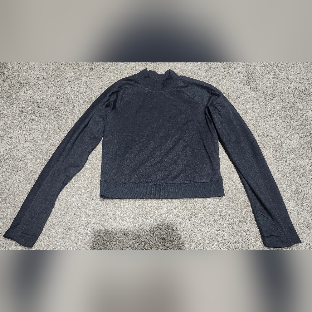 Old Nacy Active Cozecore Black Lomg Sleeve Womens Size Small